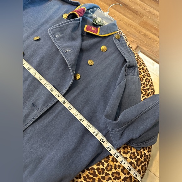 Ralph Lauren Blue Military Jacket with Gold Accents - Picture 4 of 6